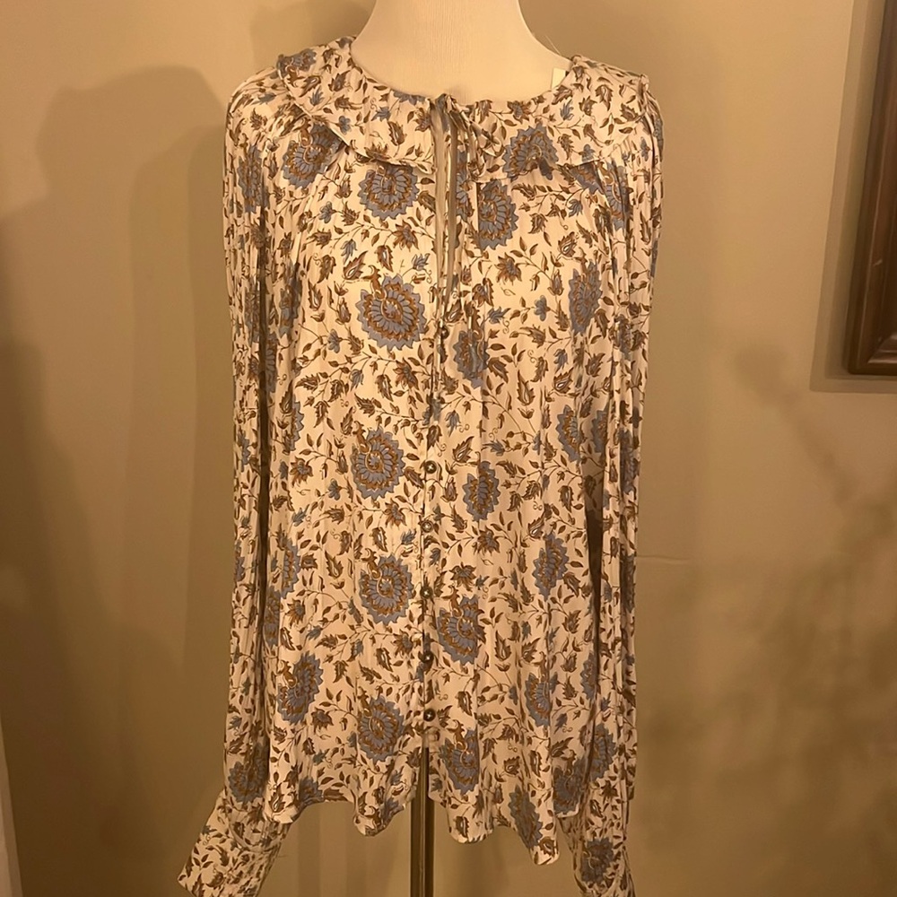 Anthropologie sz XL peasant shirt NWT